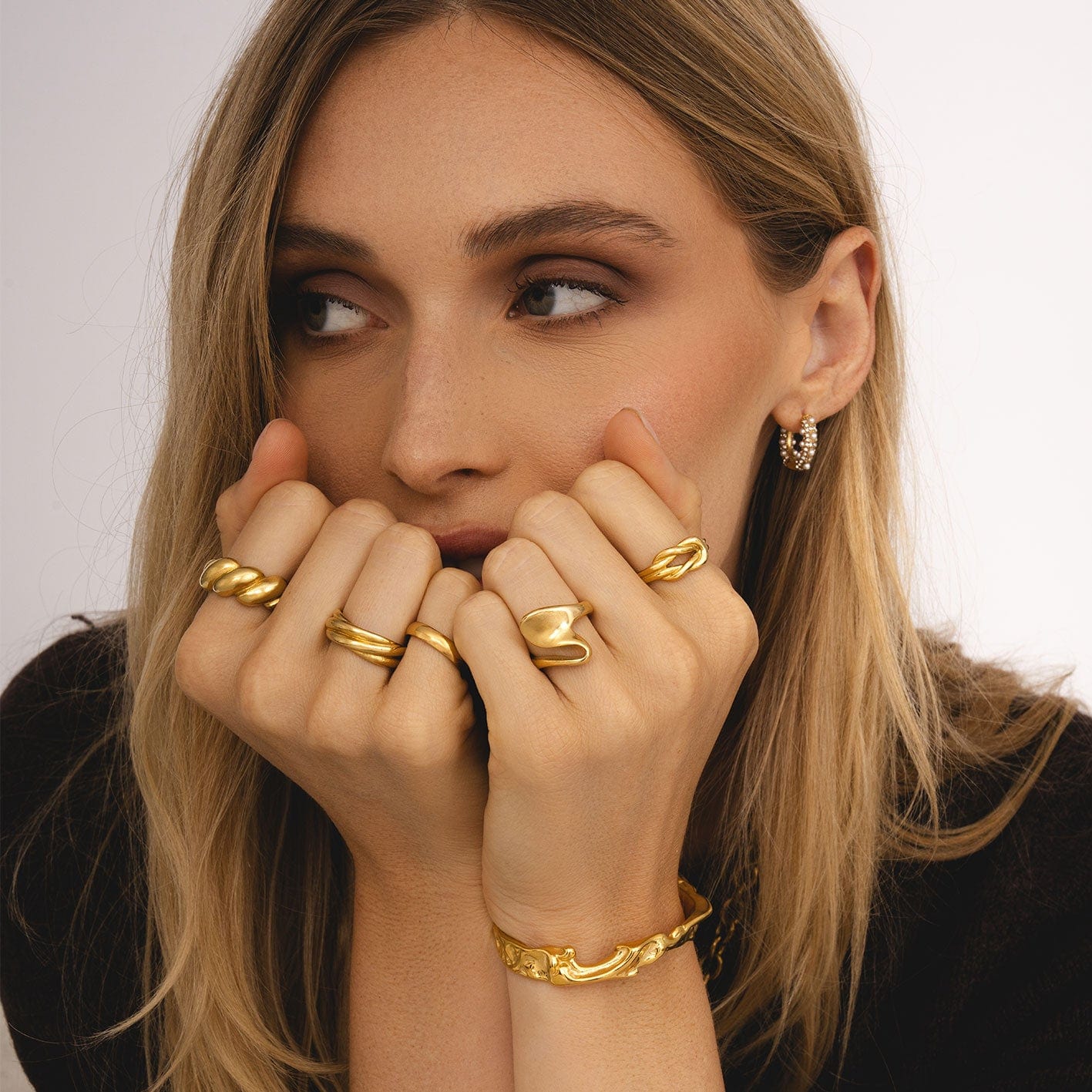 Urbanti Stainless Steel Intertwined Ring