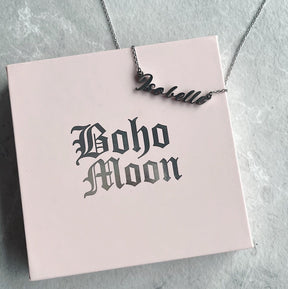 Urbanti Stainless Steel Personalised Name Necklace - Italic