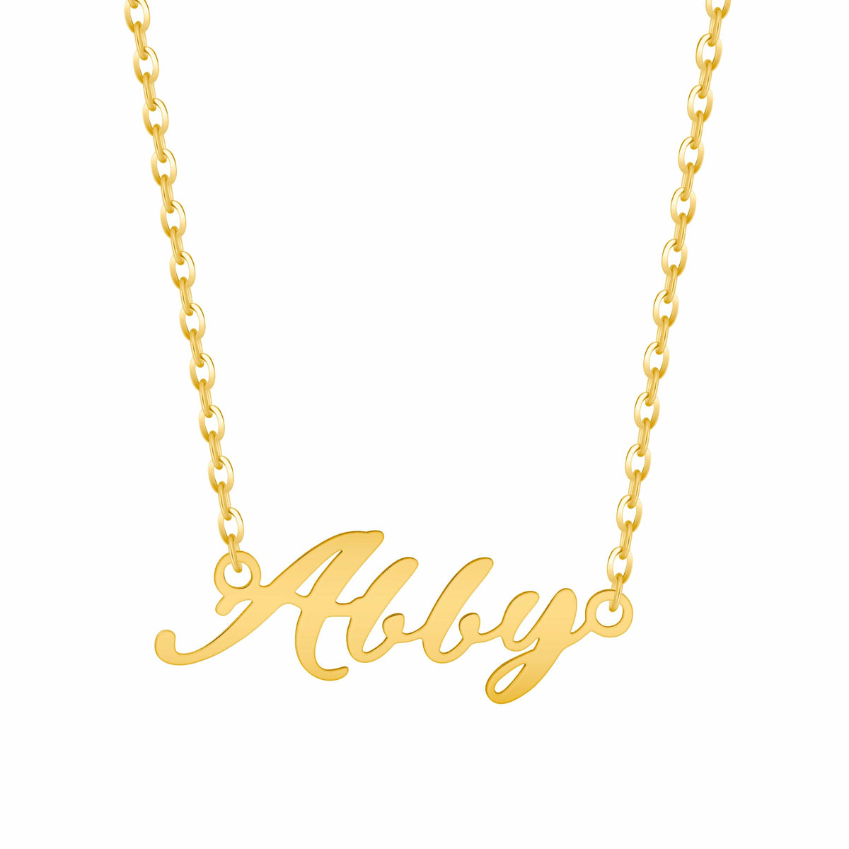 Urbanti Stainless Steel Personalised Name Necklace - Italic
