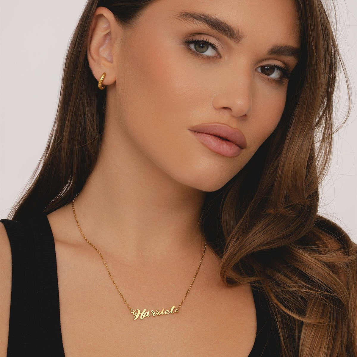 Urbanti Stainless Steel Personalised Name Necklace - Italic