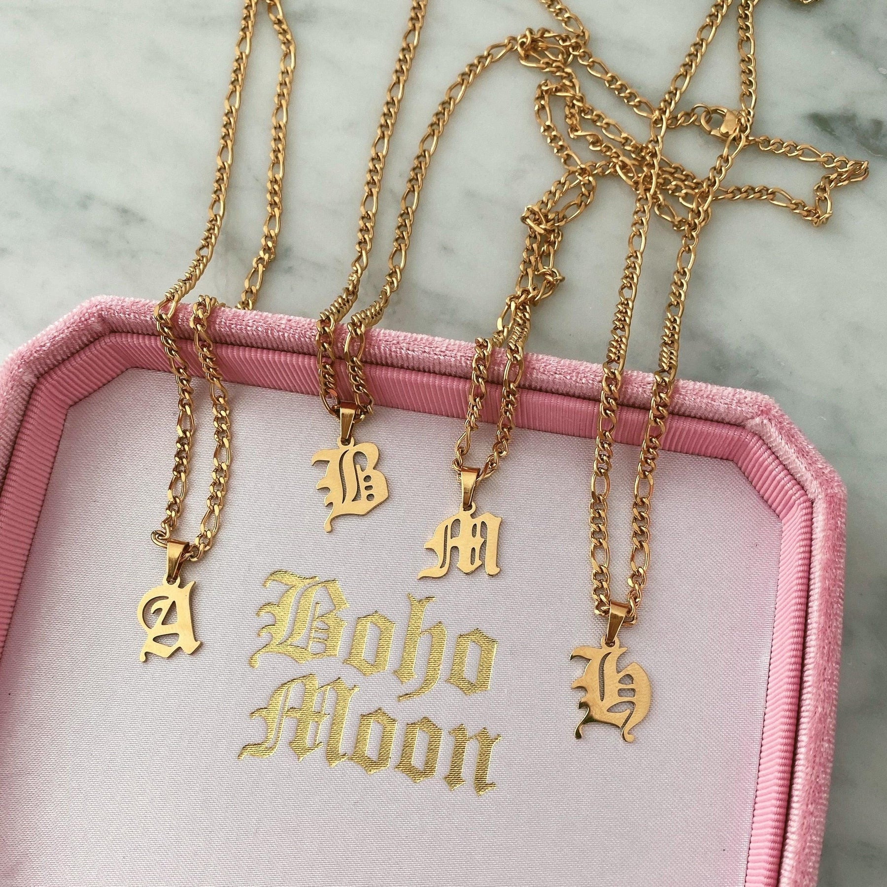 Urbanti Stainless Steel Ivy Initial Choker / Necklace