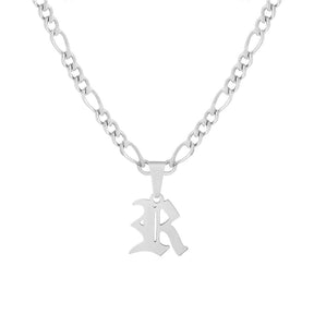 Urbanti Stainless Steel Ivy Initial Choker / Necklace Silver / A / Choker