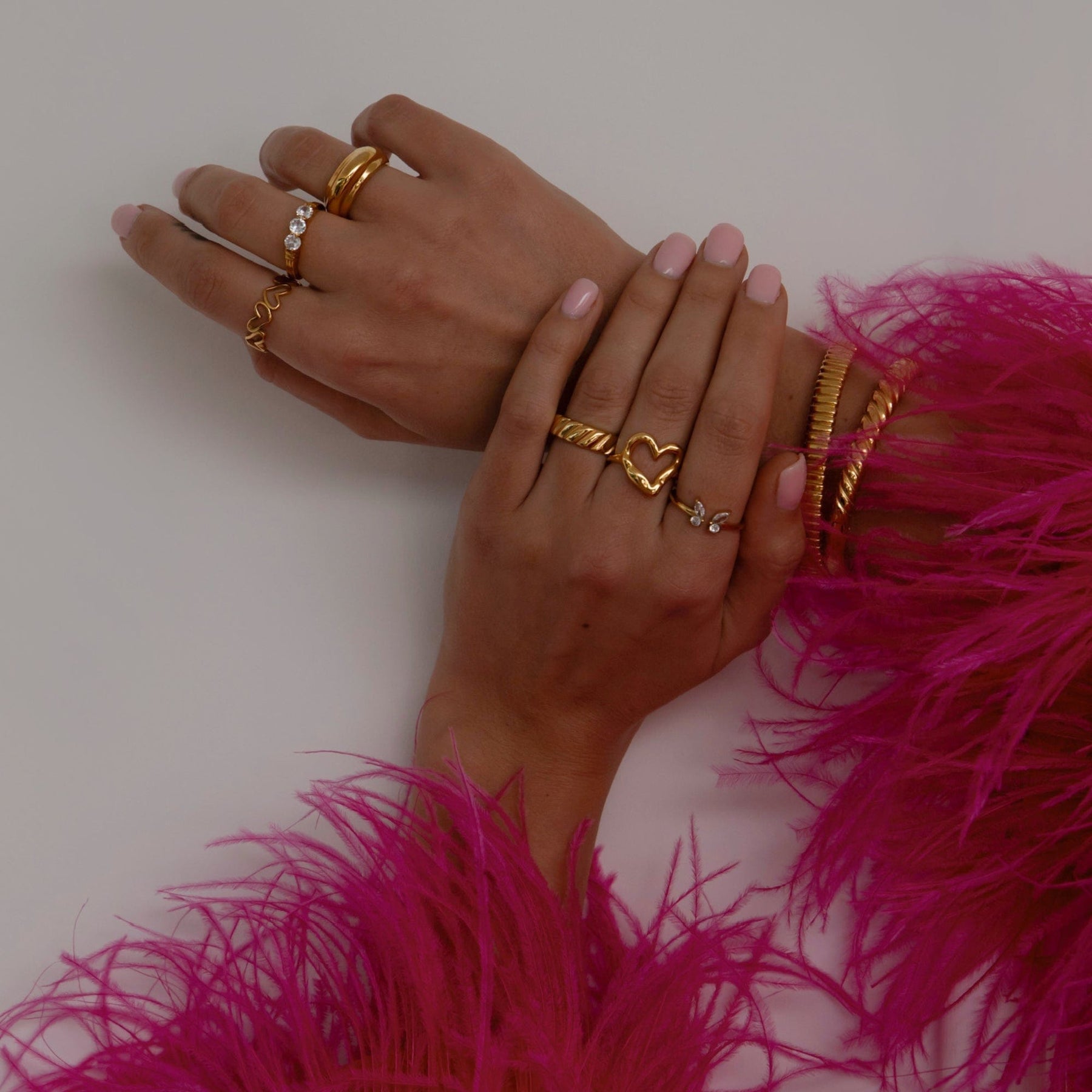 Urbanti Stainless Steel J'adore Ring