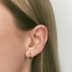 Urbanti Stainless Steel Jagger Huggie Hoop Earrings