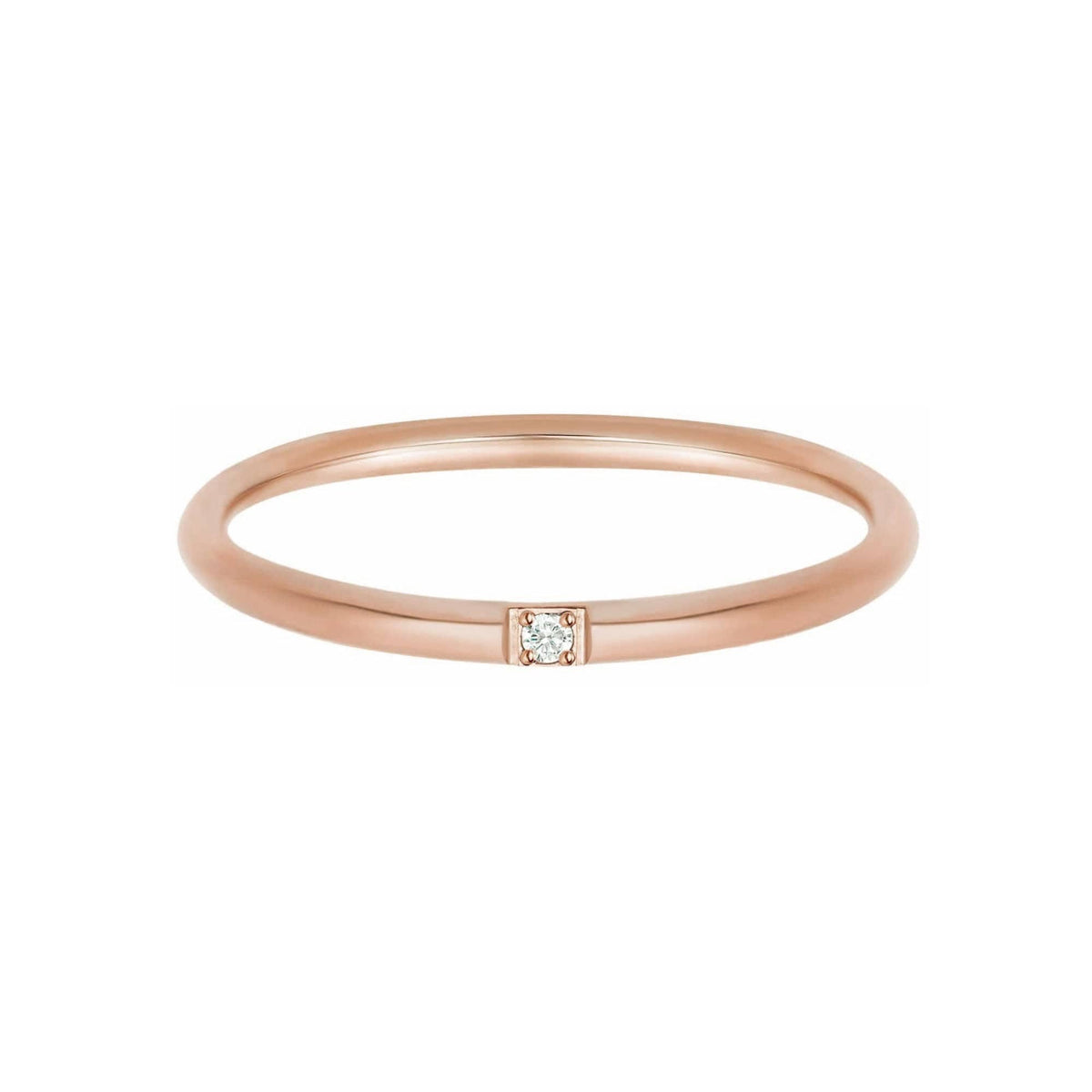 Urbanti Stainless Steel Jane Ring Rose Gold / US 5 / UK J / EUR 49 (x small)