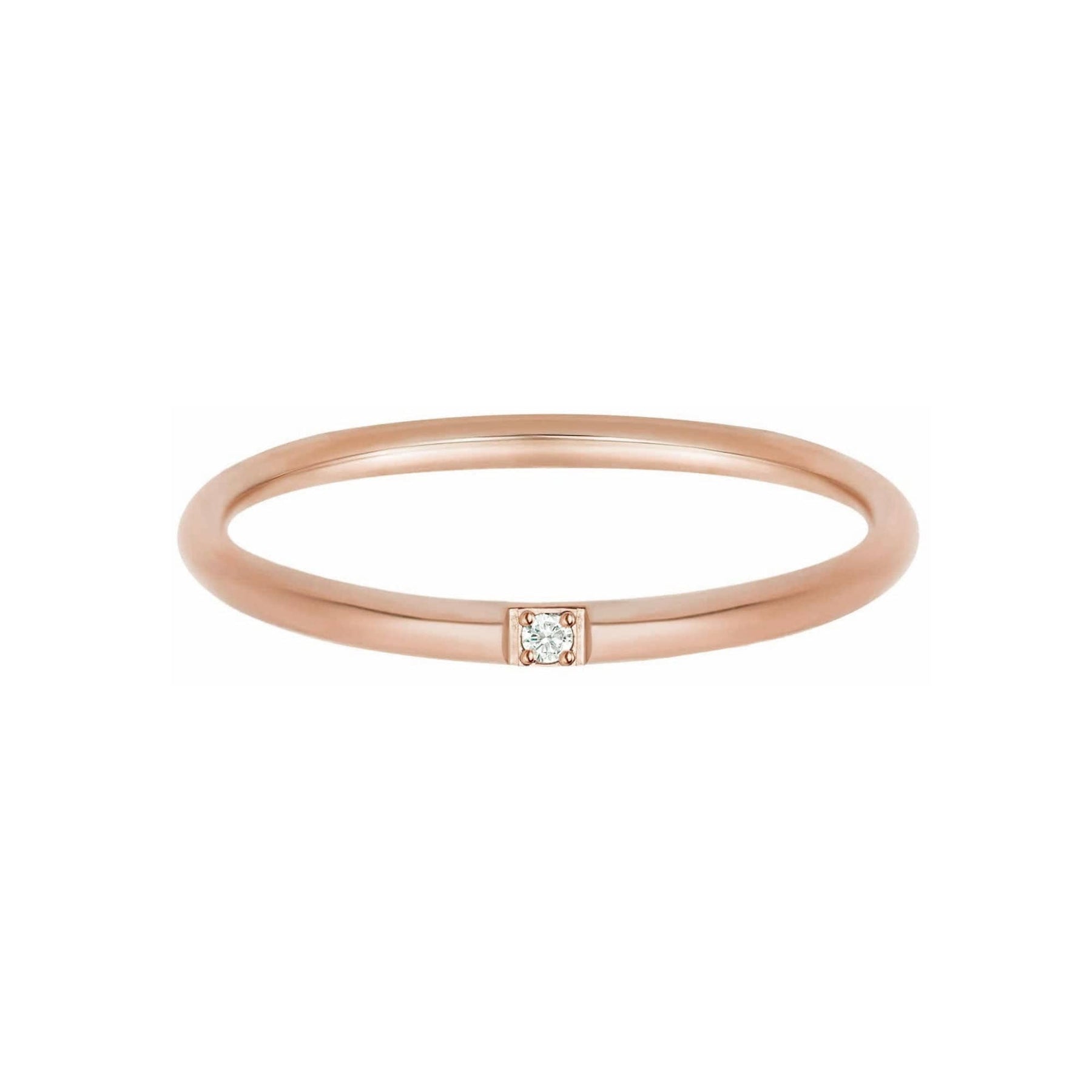 Urbanti Stainless Steel Jane Ring Rose Gold / US 5 / UK J / EUR 49 (x small)
