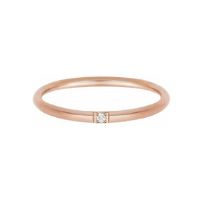 Urbanti Stainless Steel Jane Ring Rose Gold / US 5 / UK J / EUR 49 (x small)