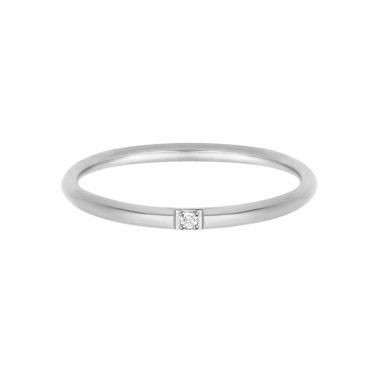 Urbanti Stainless Steel Jane Ring Silver / US 5 / UK J / EUR 49 (x small)