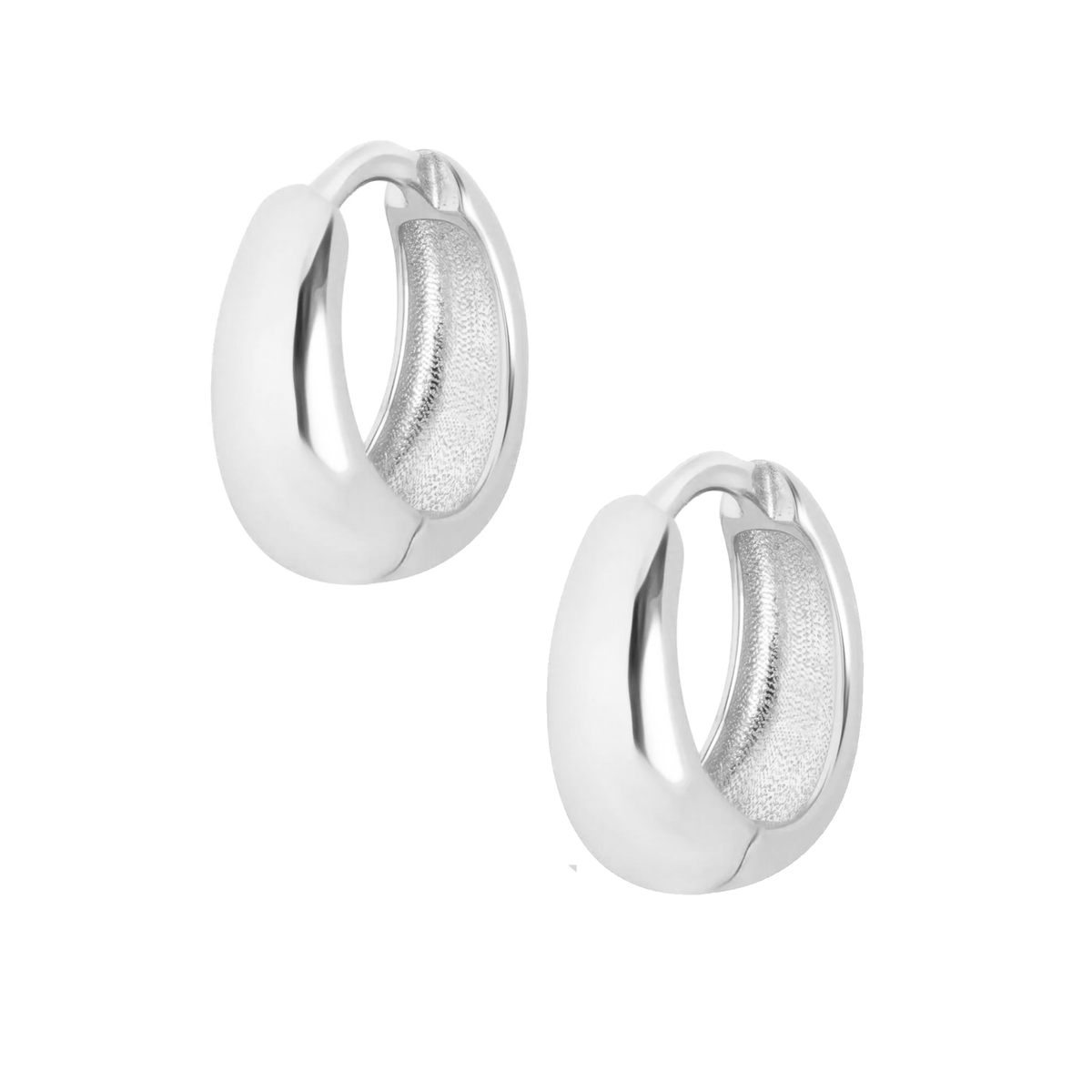 Urbanti Stainless Steel Janelle Hoop Earrings