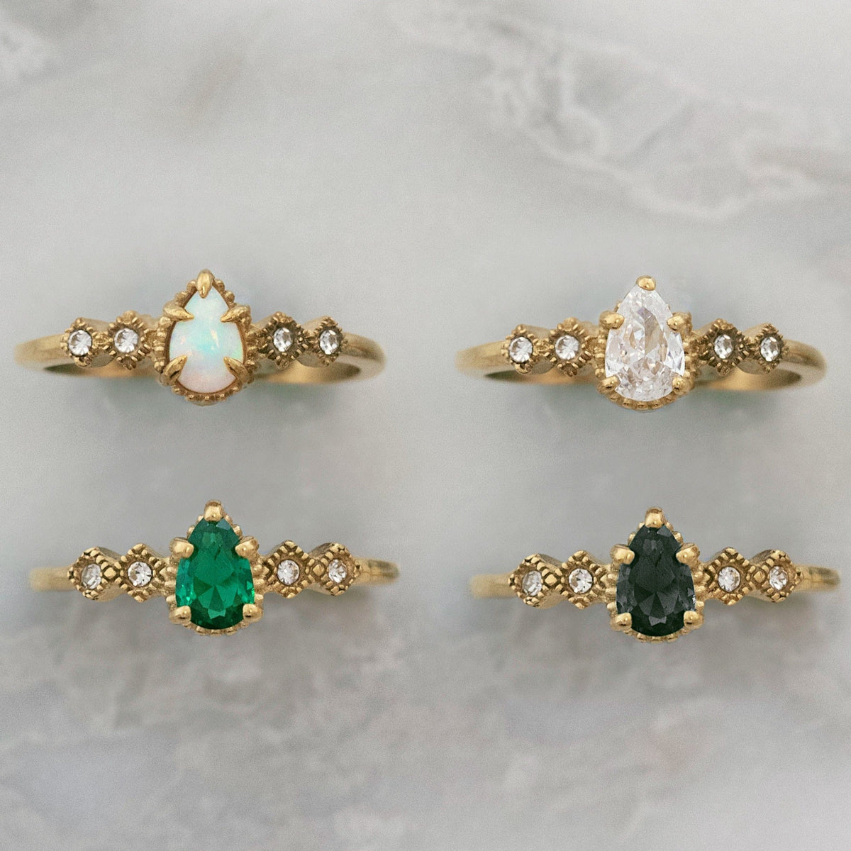 Urbanti Stainless Steel Jasmine Ring