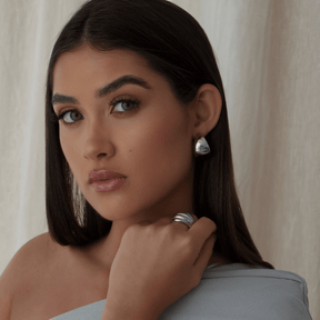 Urbanti Stainless Steel Java Hoop Earrings