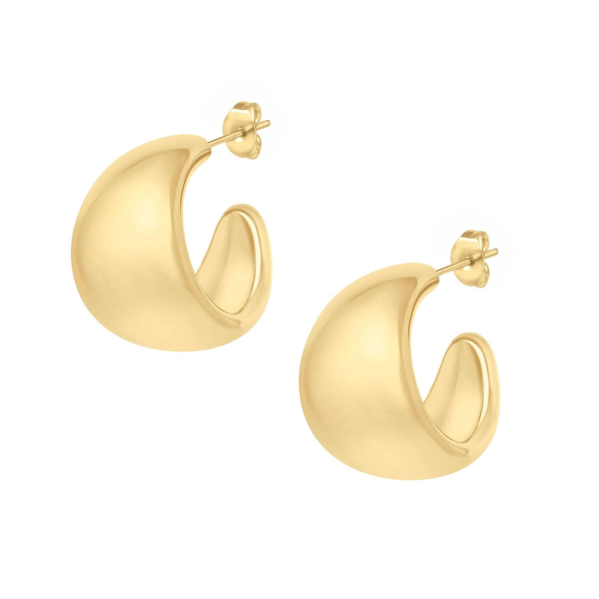 Urbanti Stainless Steel Java Hoop Earrings