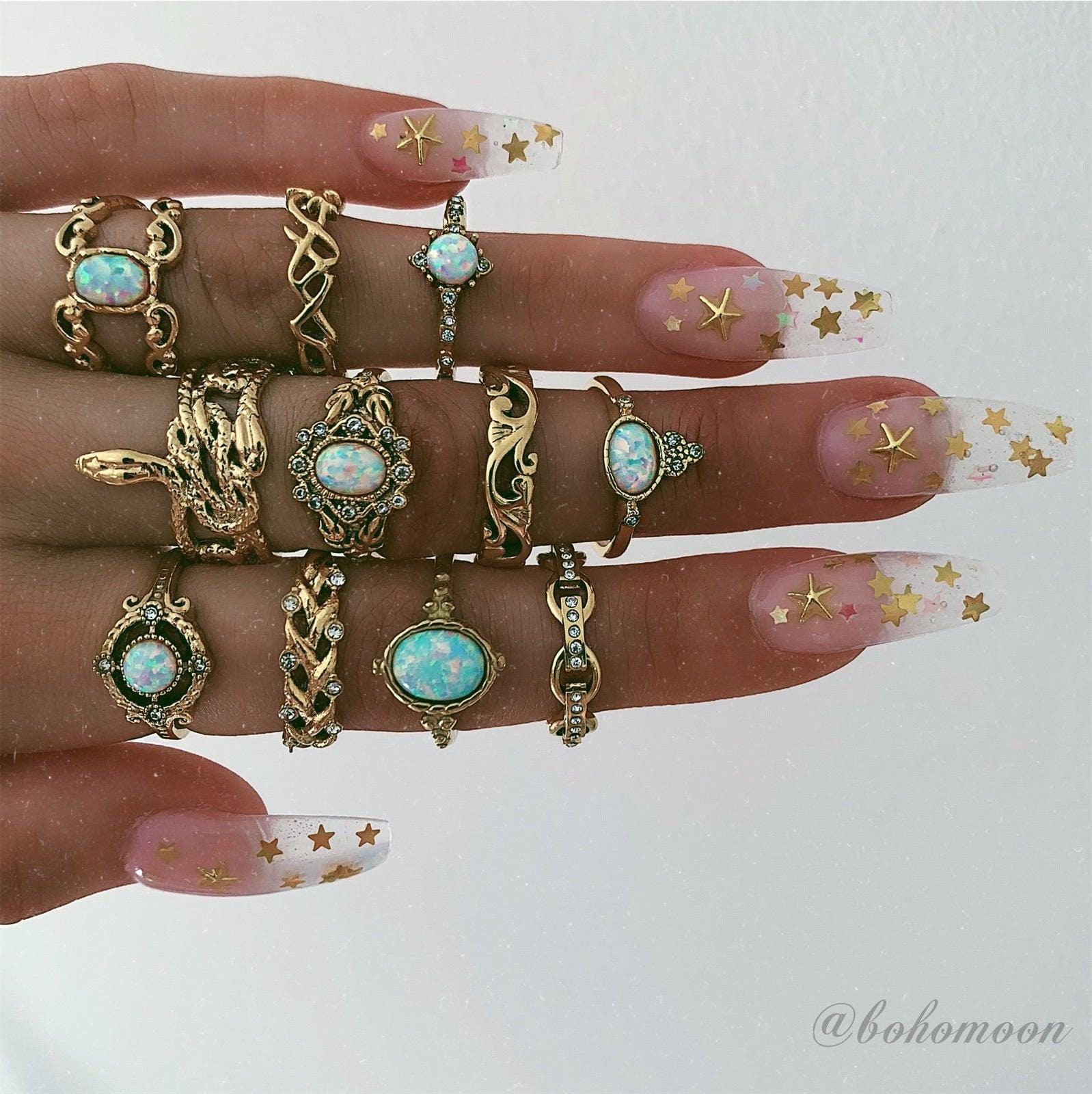 Urbanti Stainless Steel Jolie Opal Ring