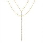 Urbanti Stainless Steel Jordana Layered Lariat Necklace