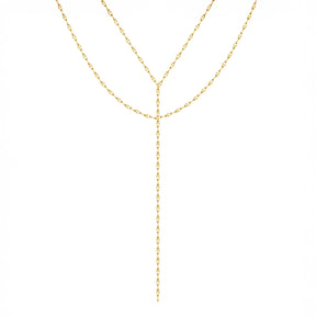 Urbanti Stainless Steel Jordana Layered Lariat Necklace