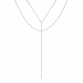 Urbanti Stainless Steel Jordana Layered Lariat Necklace