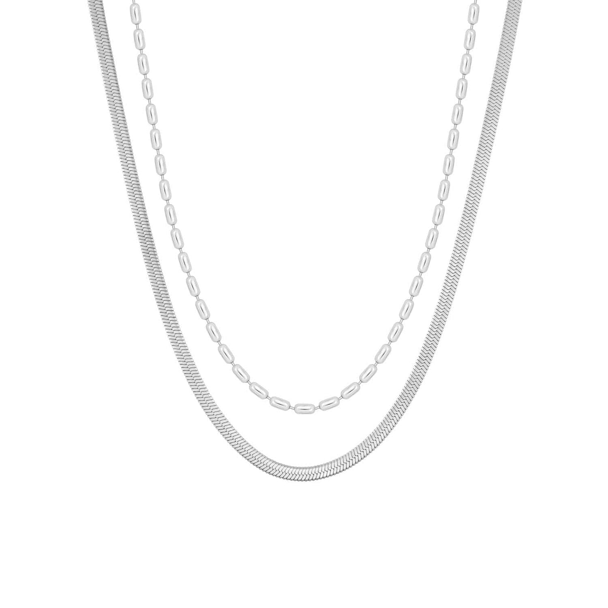 Urbanti Stainless Steel Jovi Layered Necklace