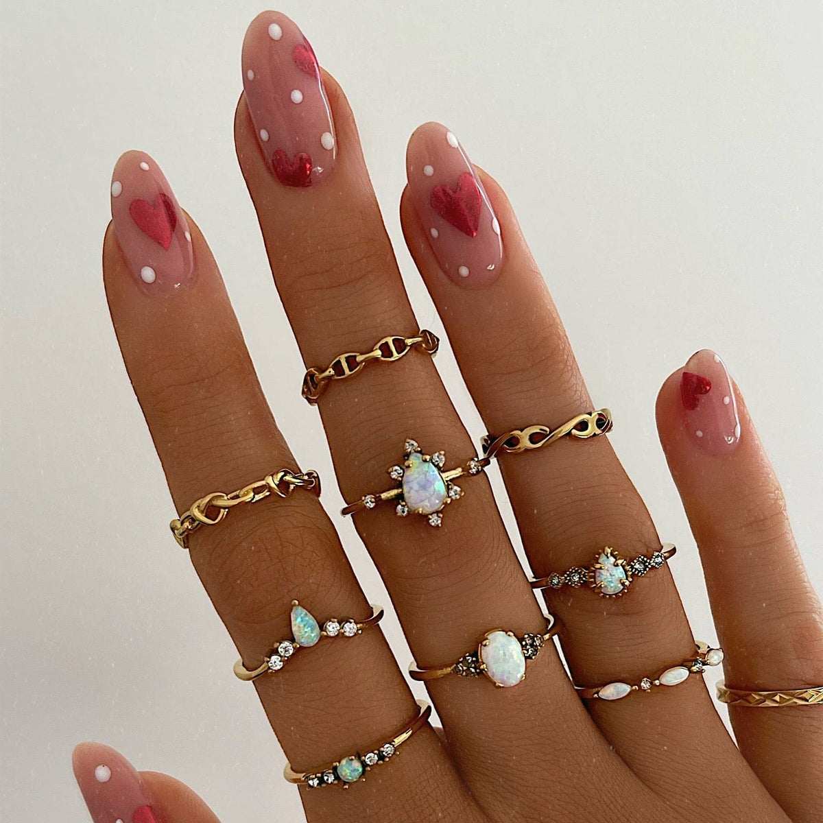 Urbanti Stainless Steel Juliette Opal Ring