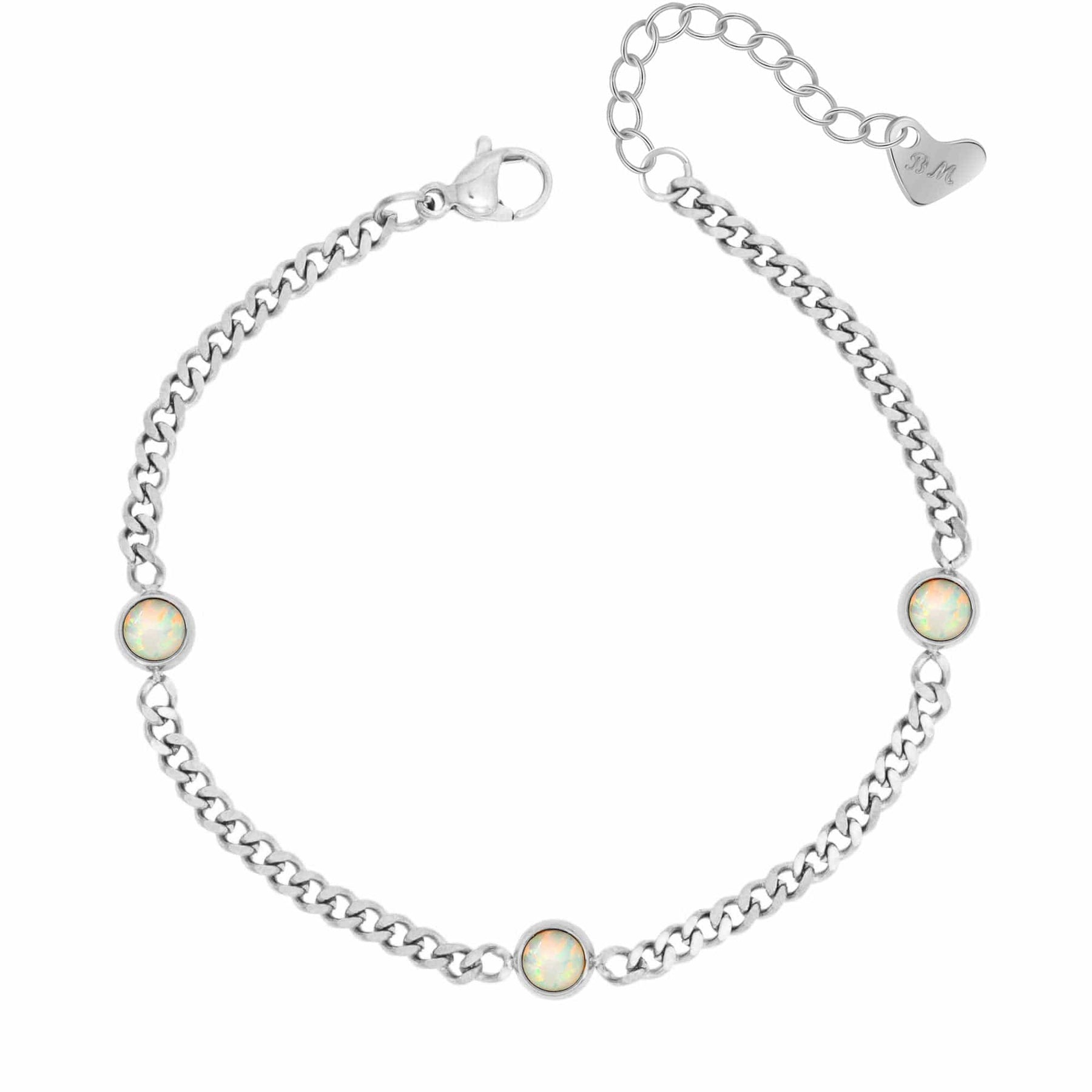 Urbanti Stainless Steel Karma Opal Bracelet