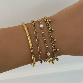 Urbanti Stainless Steel Karma Opal Bracelet