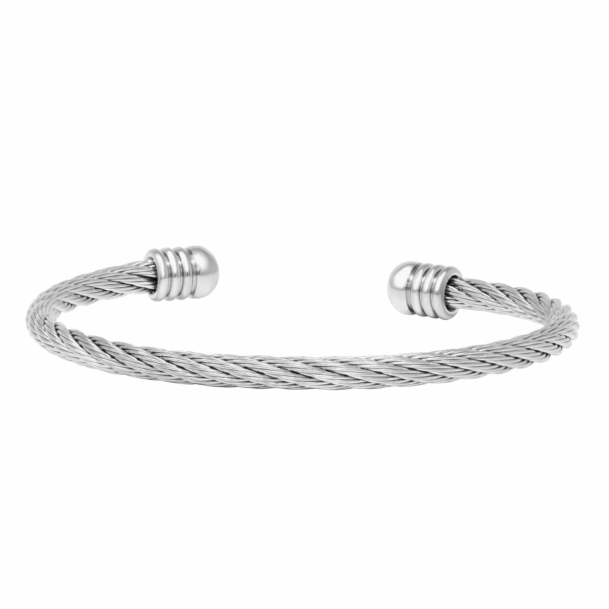 Urbanti Stainless Steel Katya Cuff Bracelet Silver