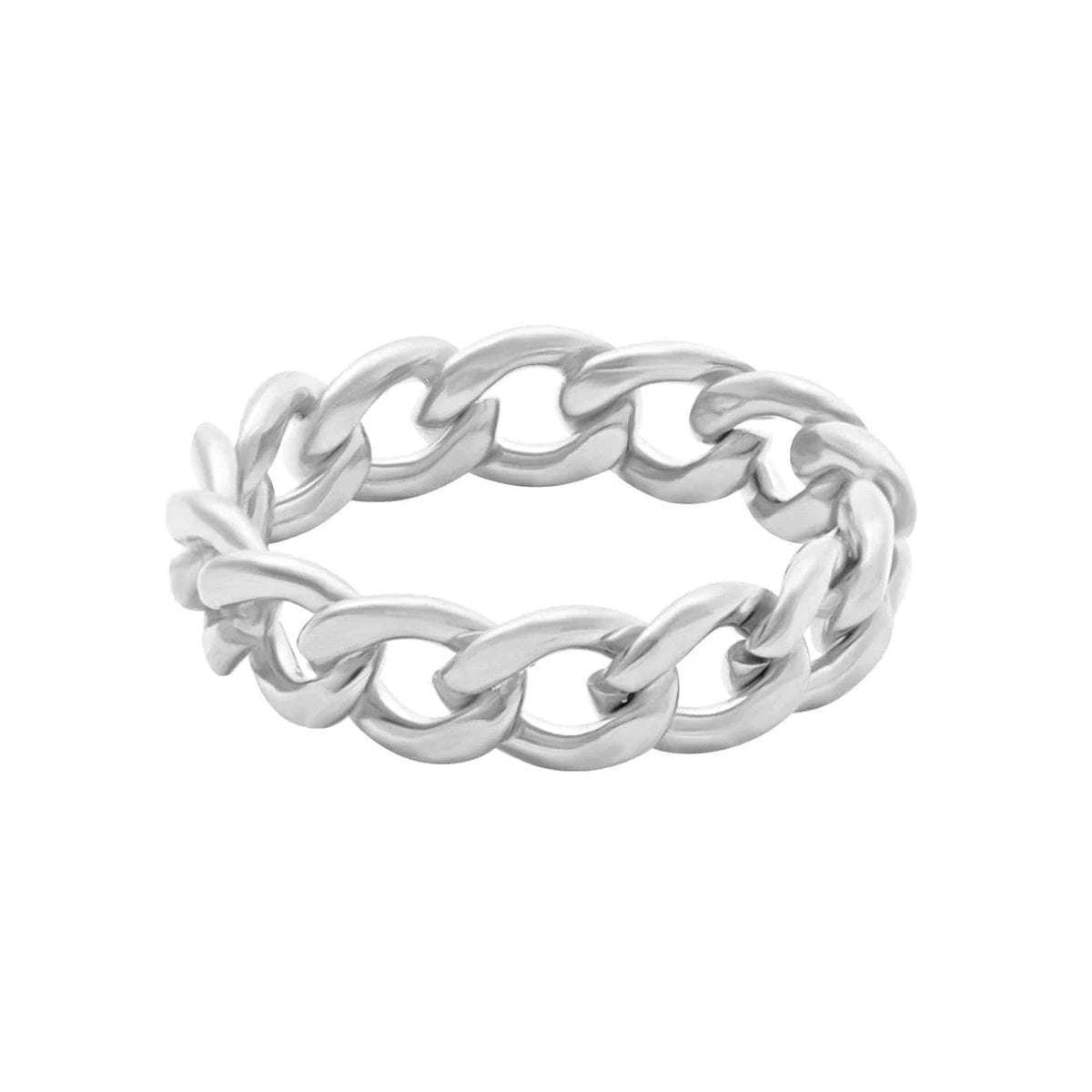 Urbanti Stainless Steel Kenya Chain Ring Silver / US 6 / UK L / EUR 51 (small)