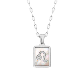 Urbanti Stainless Steel Labyrinth Zodiac Necklace