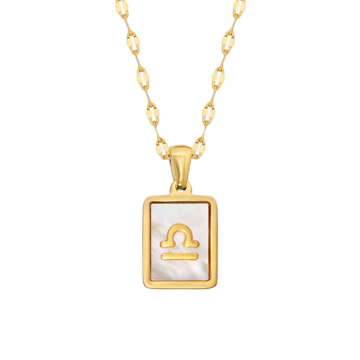 Urbanti Stainless Steel Labyrinth Zodiac Necklace