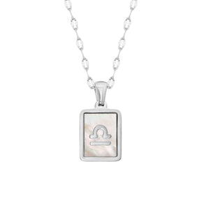 Urbanti Stainless Steel Labyrinth Zodiac Necklace