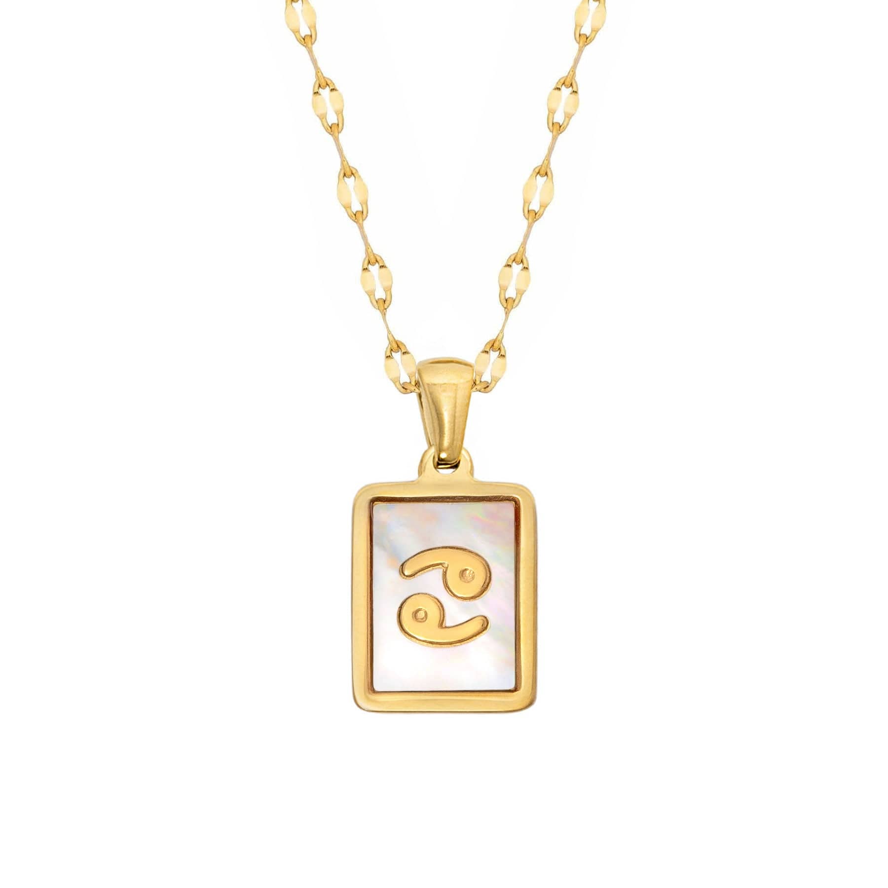 Urbanti Stainless Steel Labyrinth Zodiac Necklace