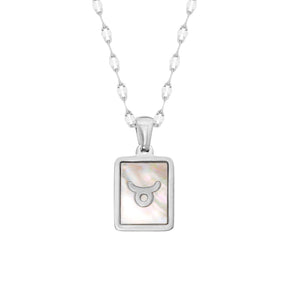Urbanti Stainless Steel Labyrinth Zodiac Necklace