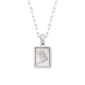 Urbanti Stainless Steel Labyrinth Zodiac Necklace