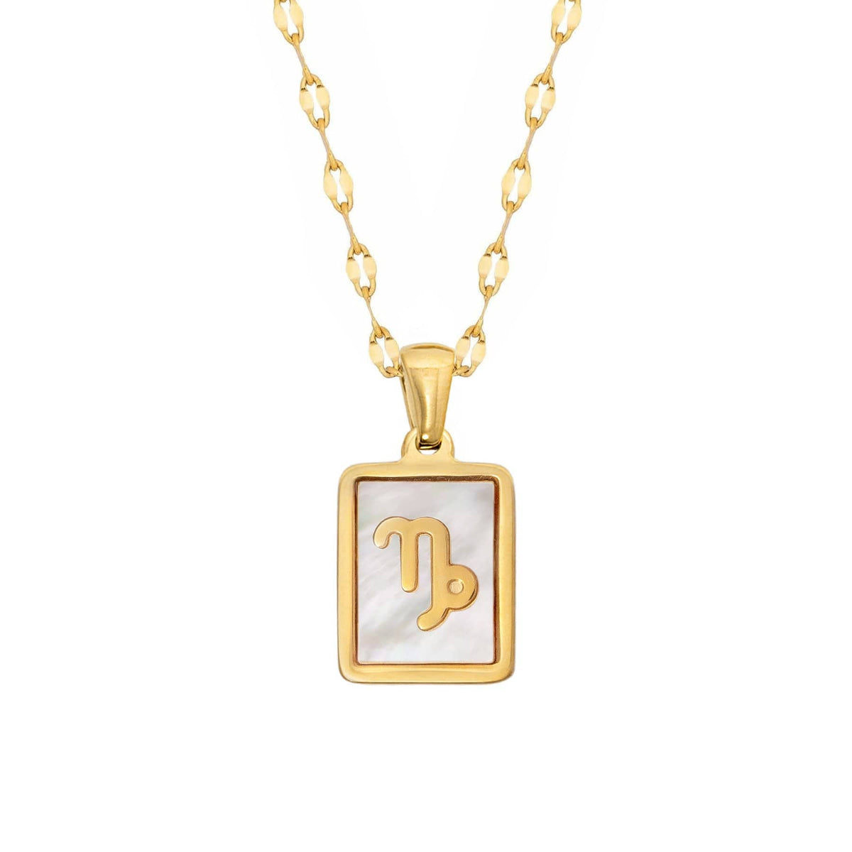 Urbanti Stainless Steel Labyrinth Zodiac Necklace