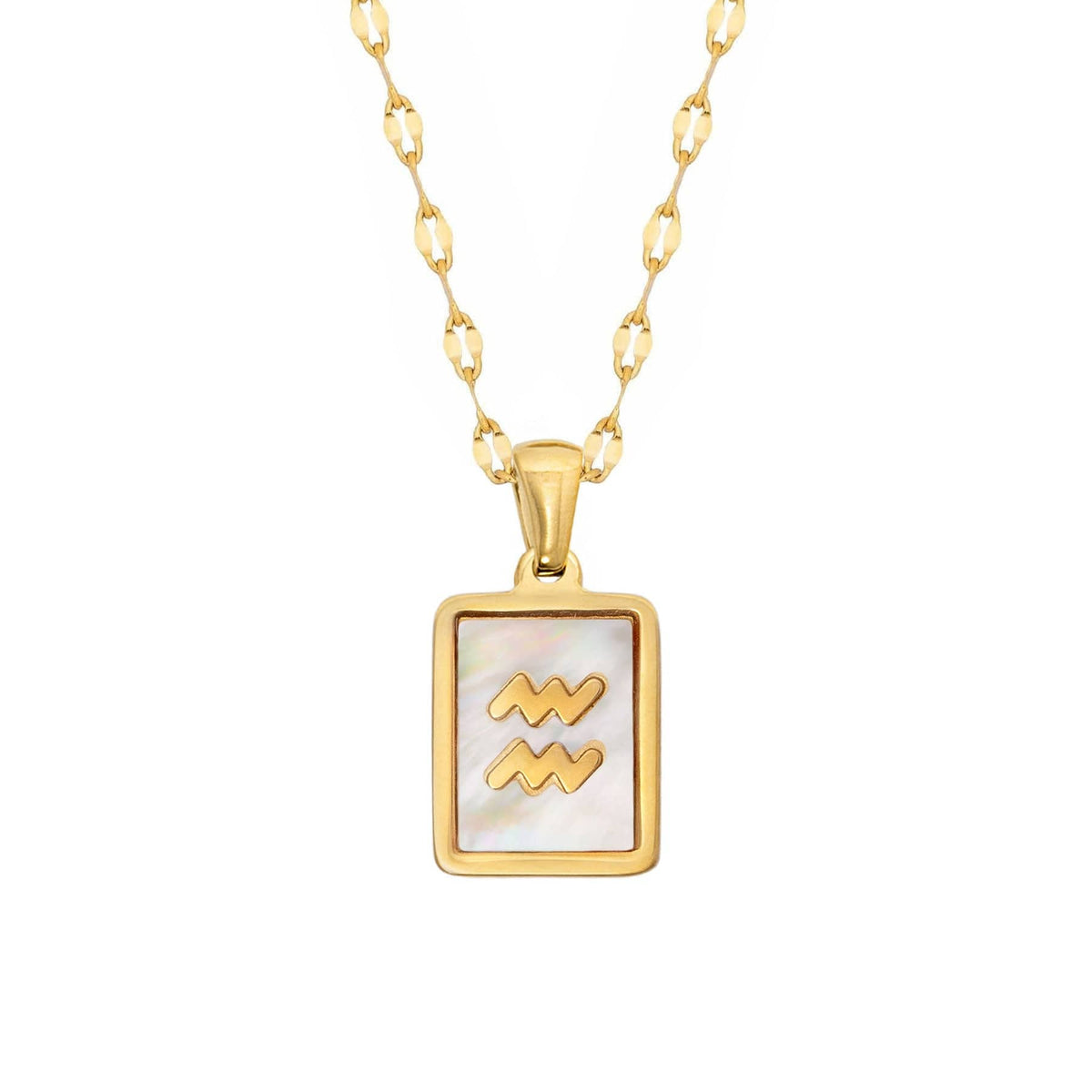 Urbanti Stainless Steel Labyrinth Zodiac Necklace