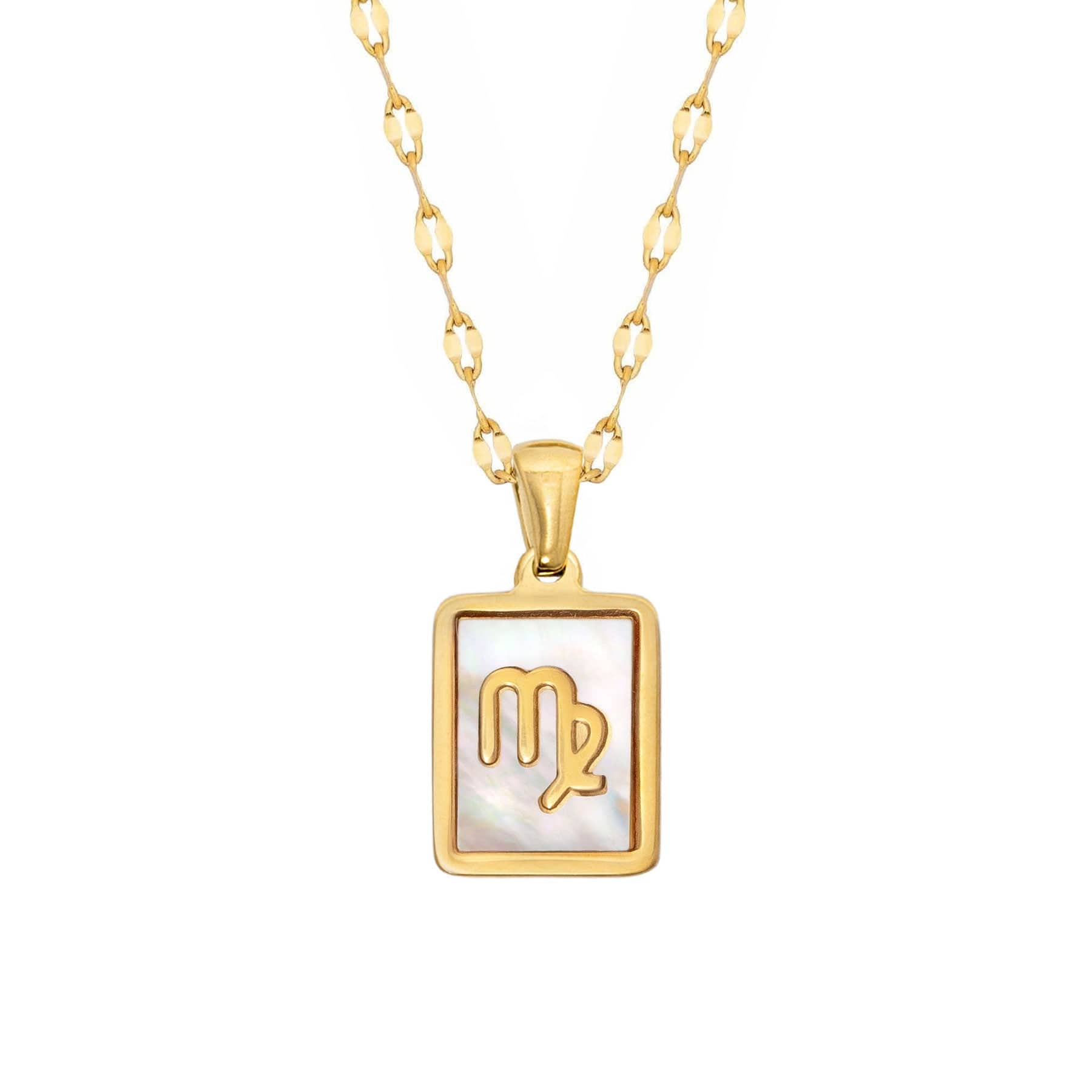Urbanti Stainless Steel Labyrinth Zodiac Necklace