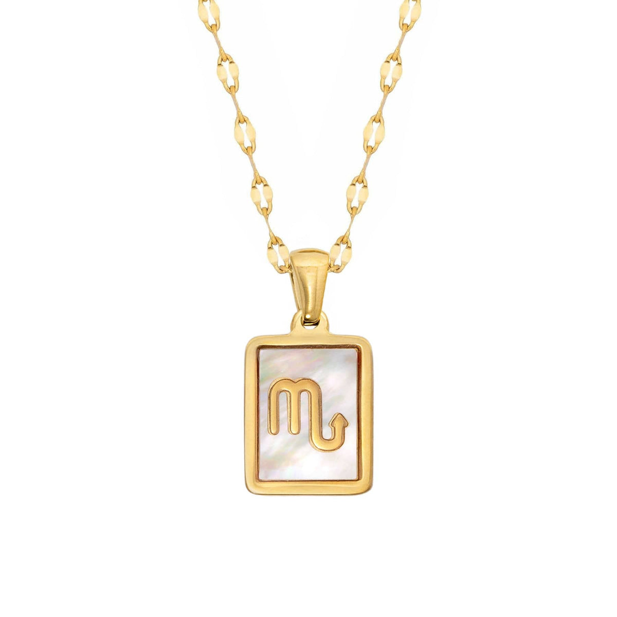 Urbanti Stainless Steel Labyrinth Zodiac Necklace