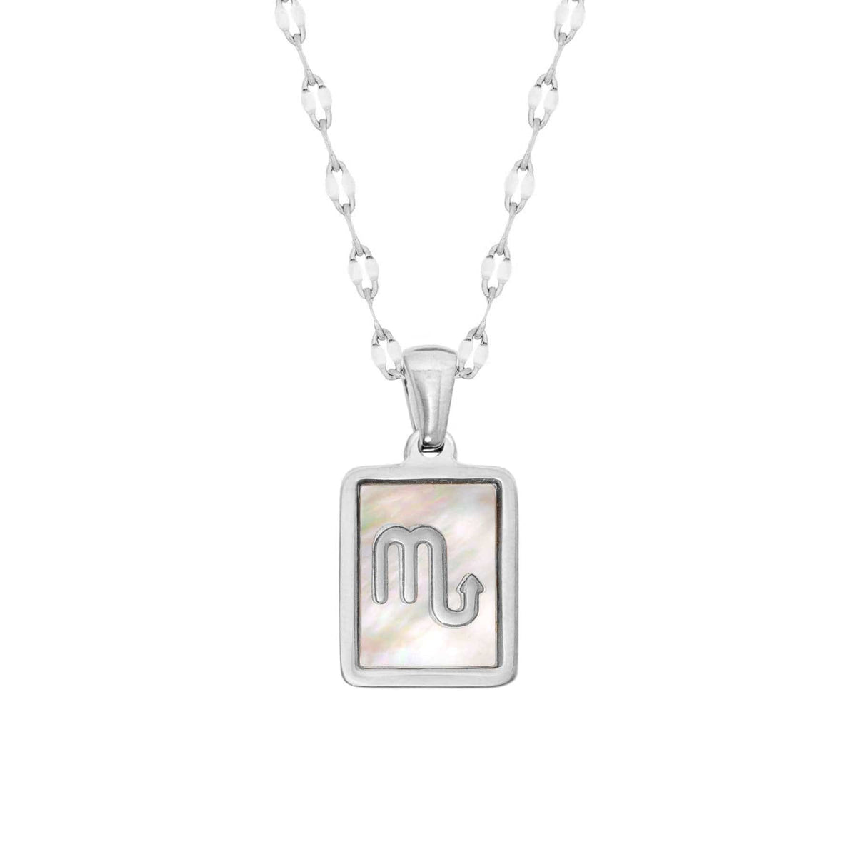 Urbanti Stainless Steel Labyrinth Zodiac Necklace
