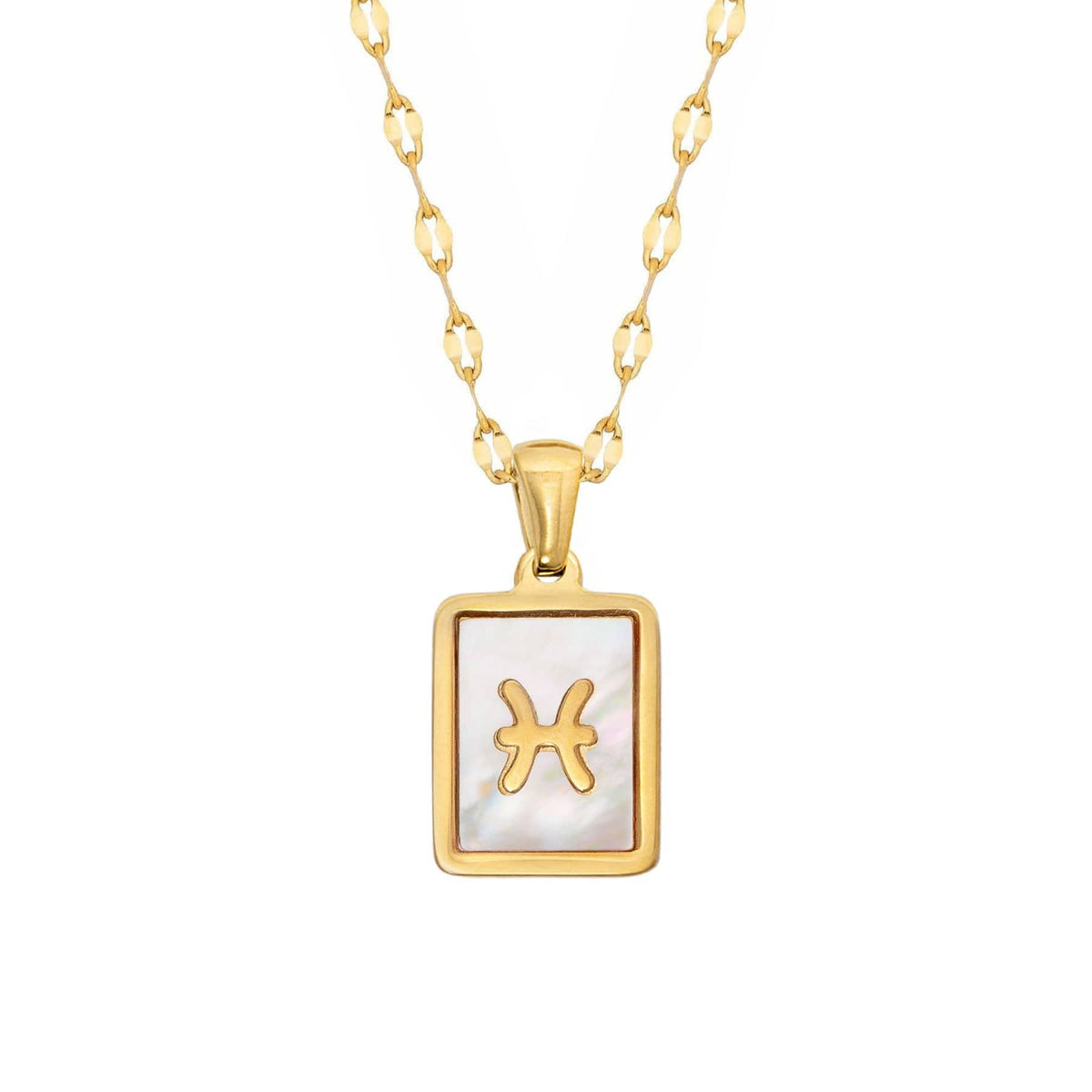 Urbanti Stainless Steel Labyrinth Zodiac Necklace
