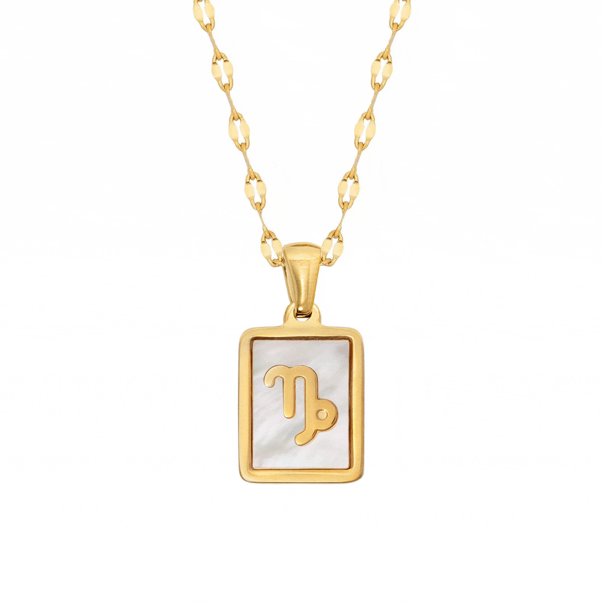 Urbanti Stainless Steel Labyrinth Zodiac Necklace