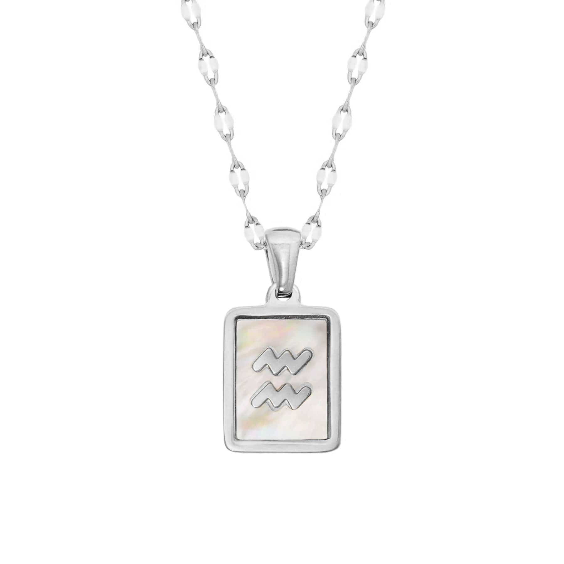 Urbanti Stainless Steel Labyrinth Zodiac Necklace