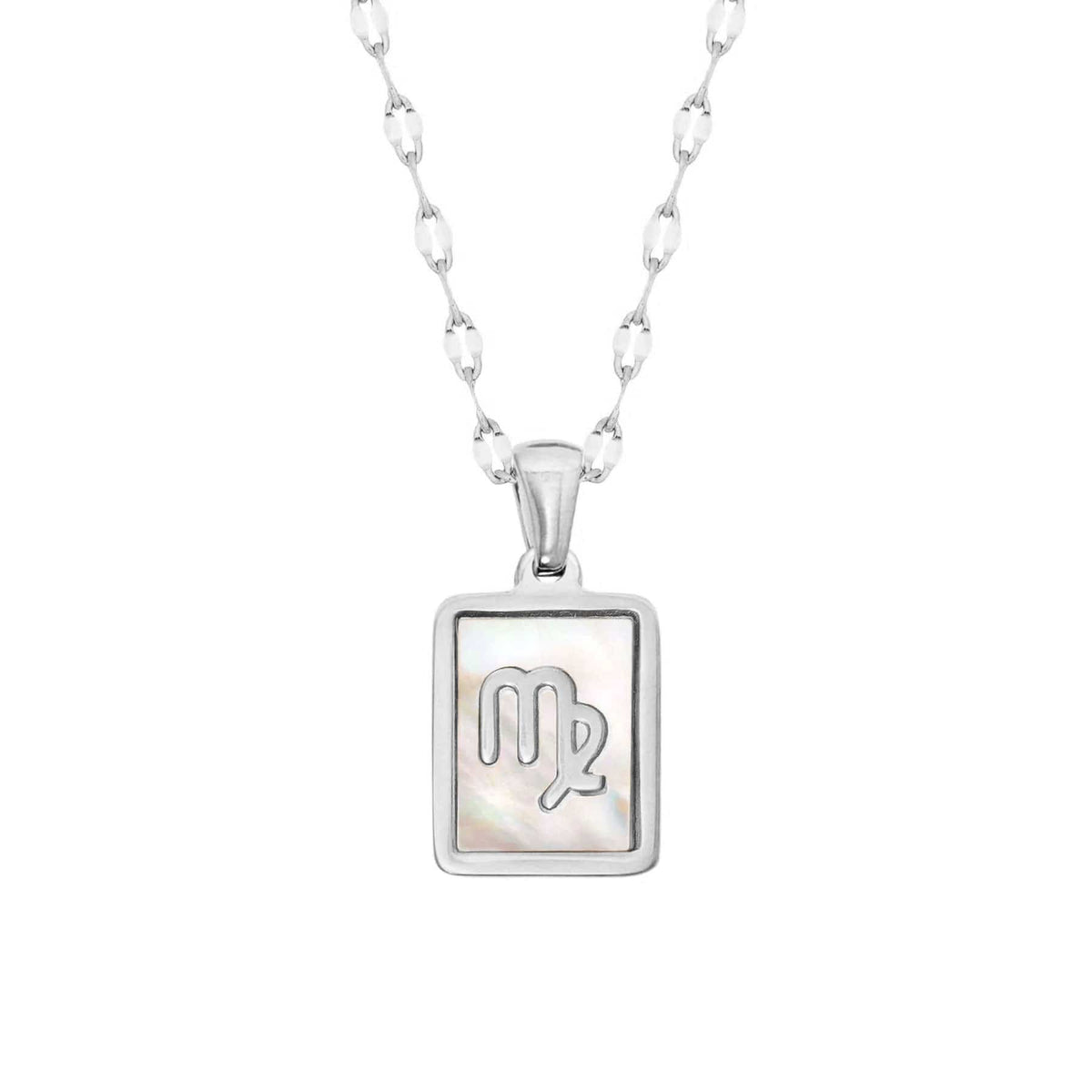 Urbanti Stainless Steel Labyrinth Zodiac Necklace