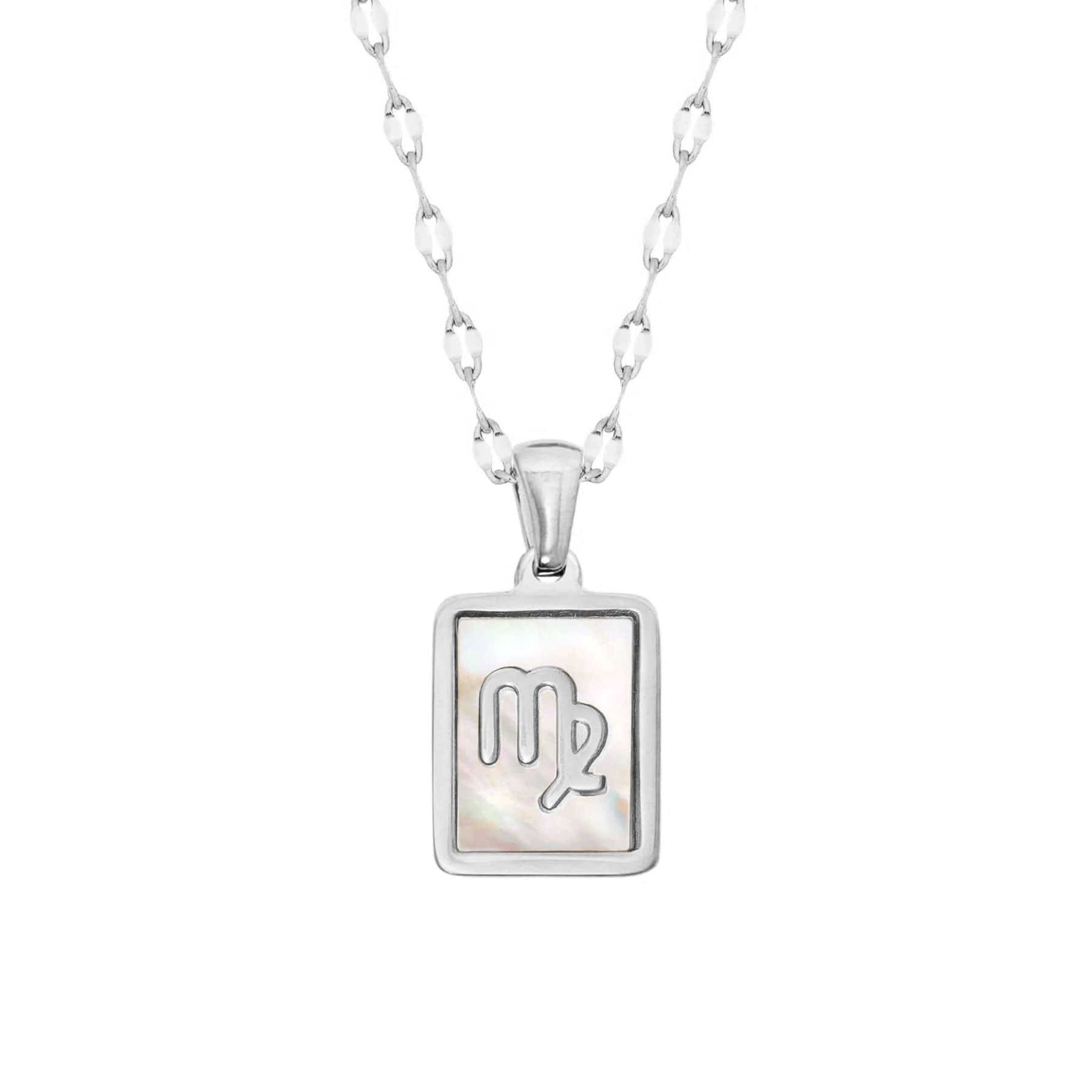 Urbanti Stainless Steel Labyrinth Zodiac Necklace