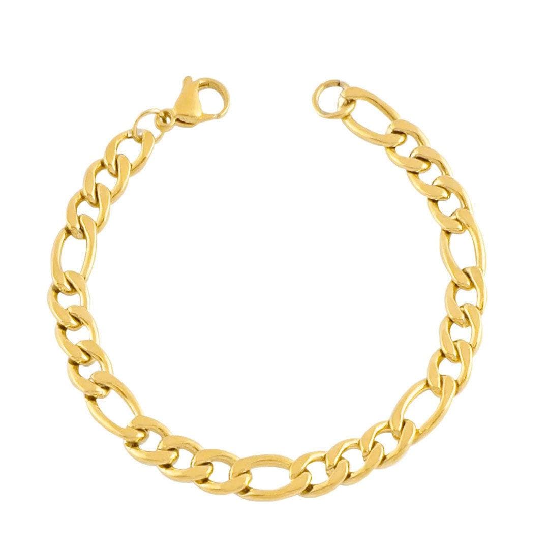 Urbanti Stainless Steel Laila Figaro Bracelet Gold / Small