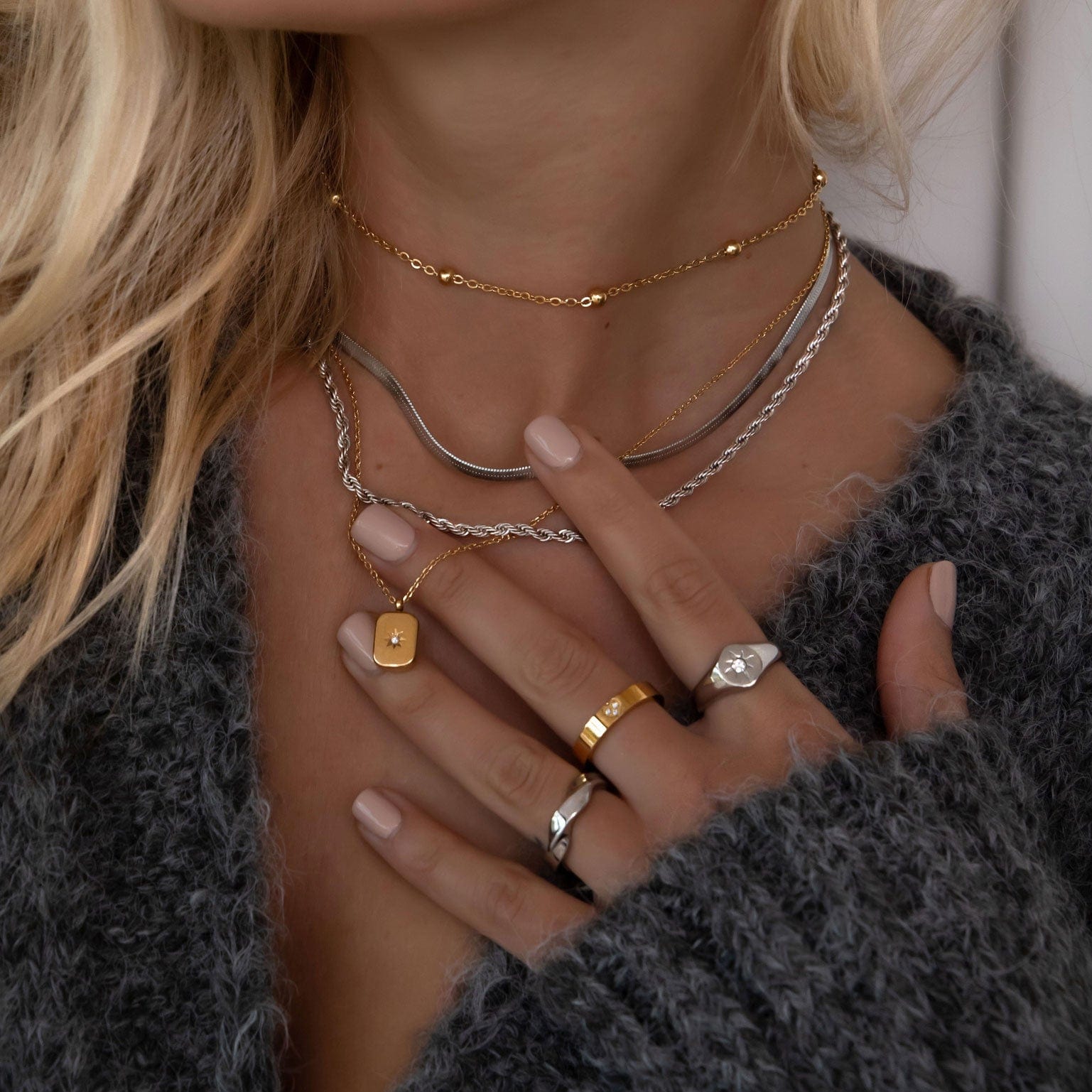 Urbanti Stainless Steel Lara Necklace