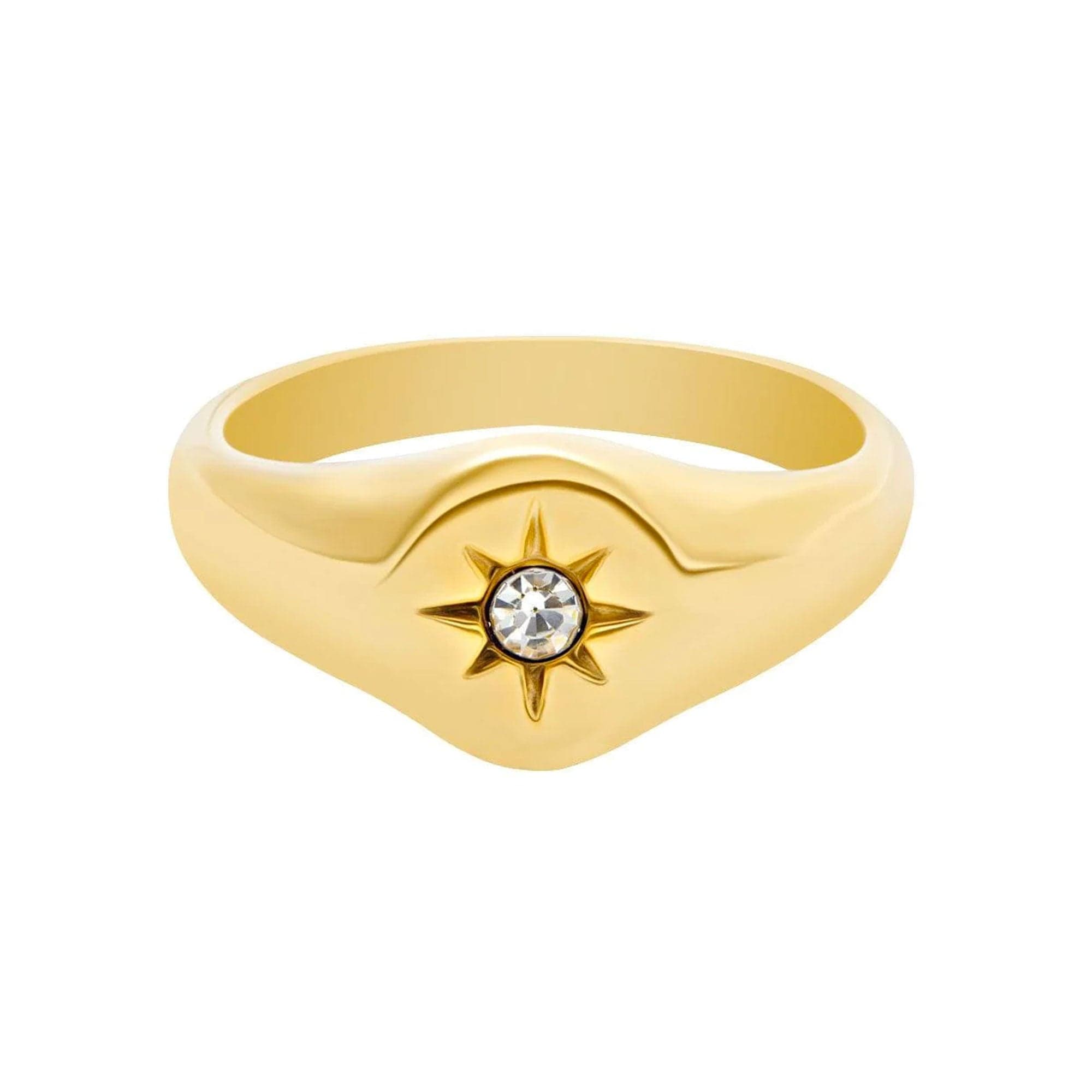 Urbanti Stainless Steel Lara Ring Gold / US 6 / UK L / EUR 51 (small)