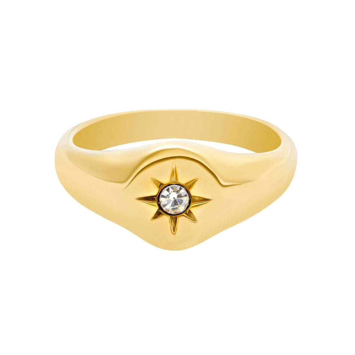 Urbanti Stainless Steel Lara Ring Gold / US 6 / UK L / EUR 51 (small)