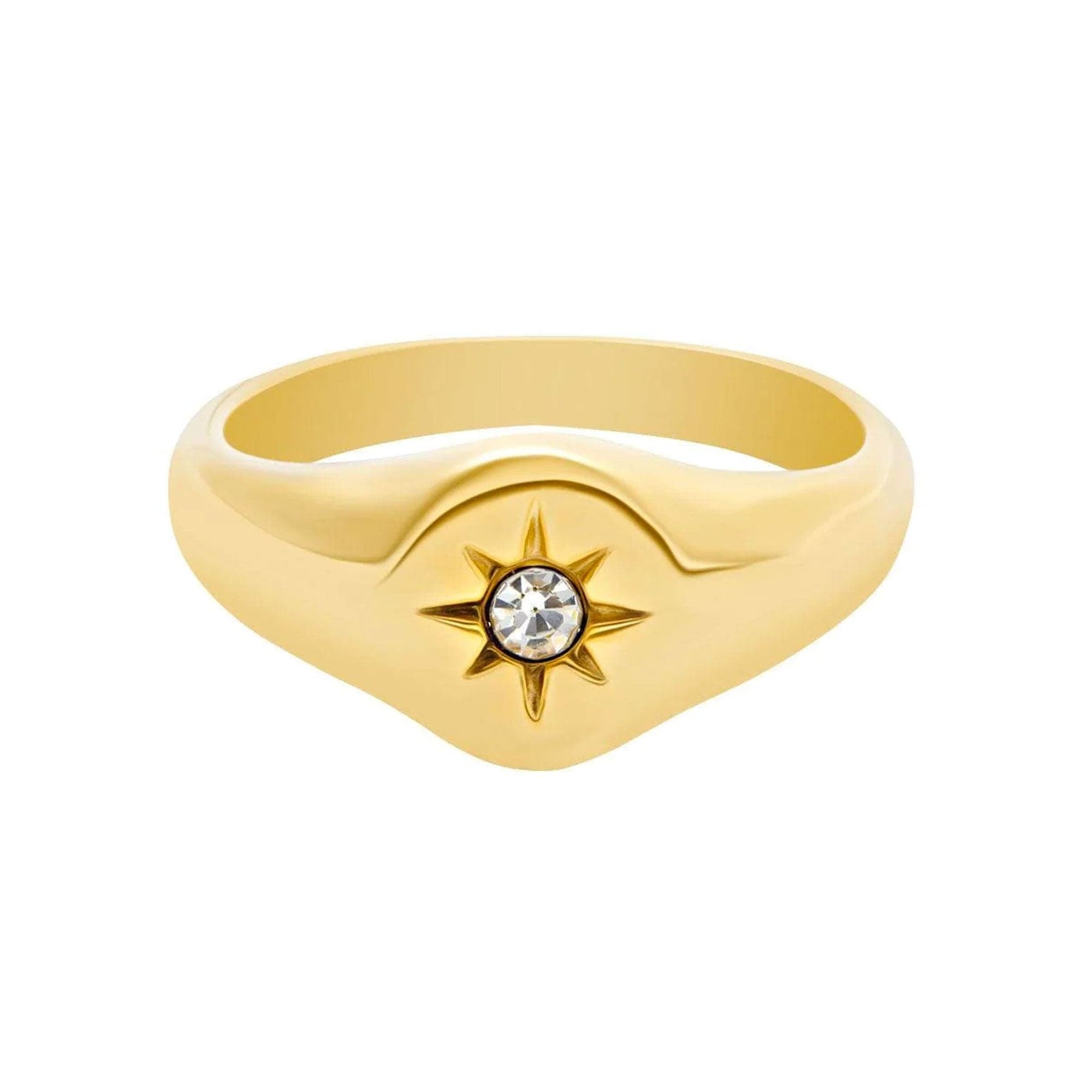 Urbanti Stainless Steel Lara Ring Gold / US 6 / UK L / EUR 51 (small)