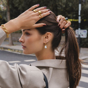 Urbanti Stainless Steel Larissa Hoop Earrings