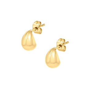 Urbanti Stainless Steel Larsa Stud Earrings Gold