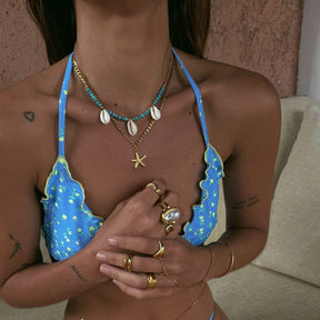 Urbanti Stainless Steel Laurel Pearl Ring